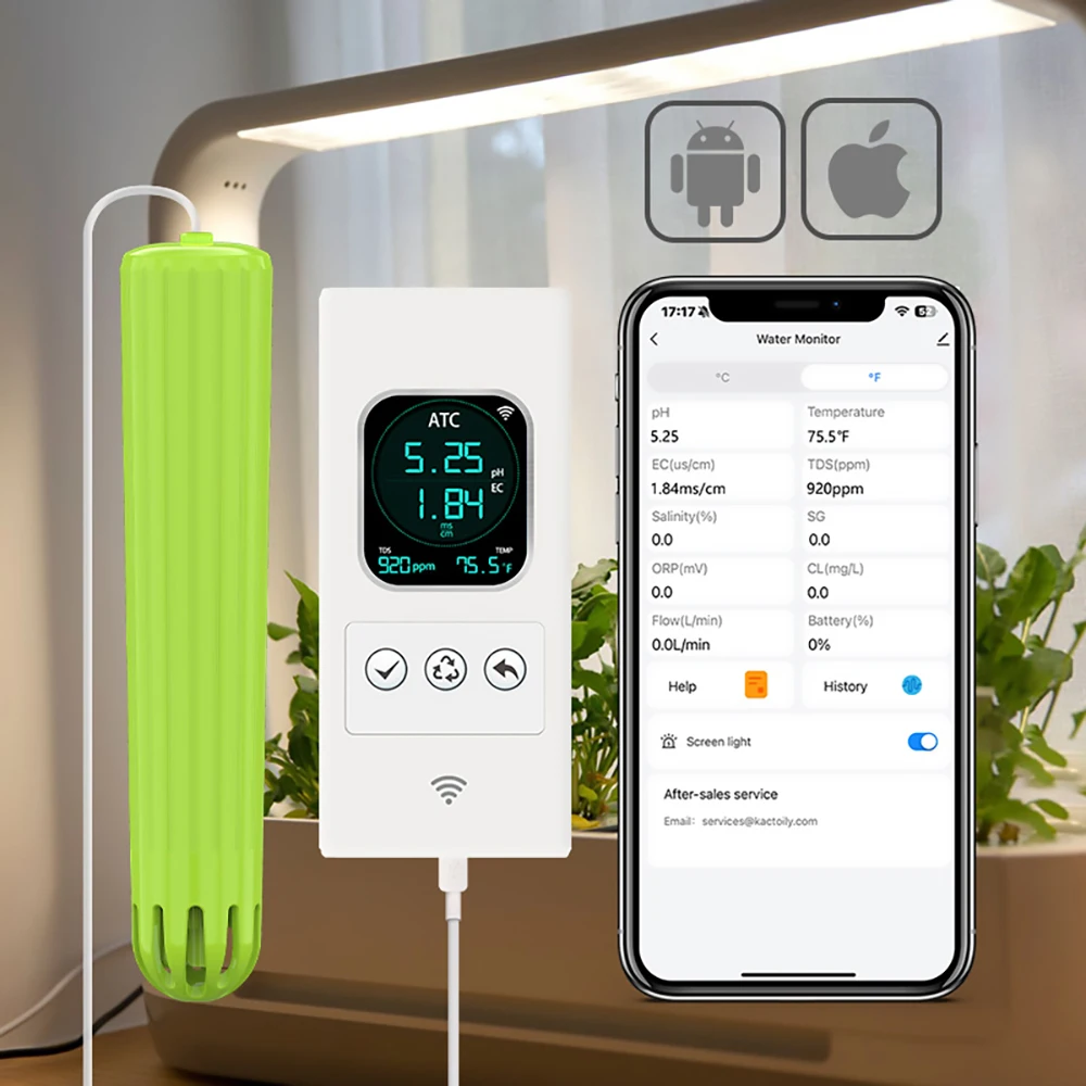 Urban Farming Gardening - Kactoily 4-в-1 Wi-Fi датчик городской фермерский